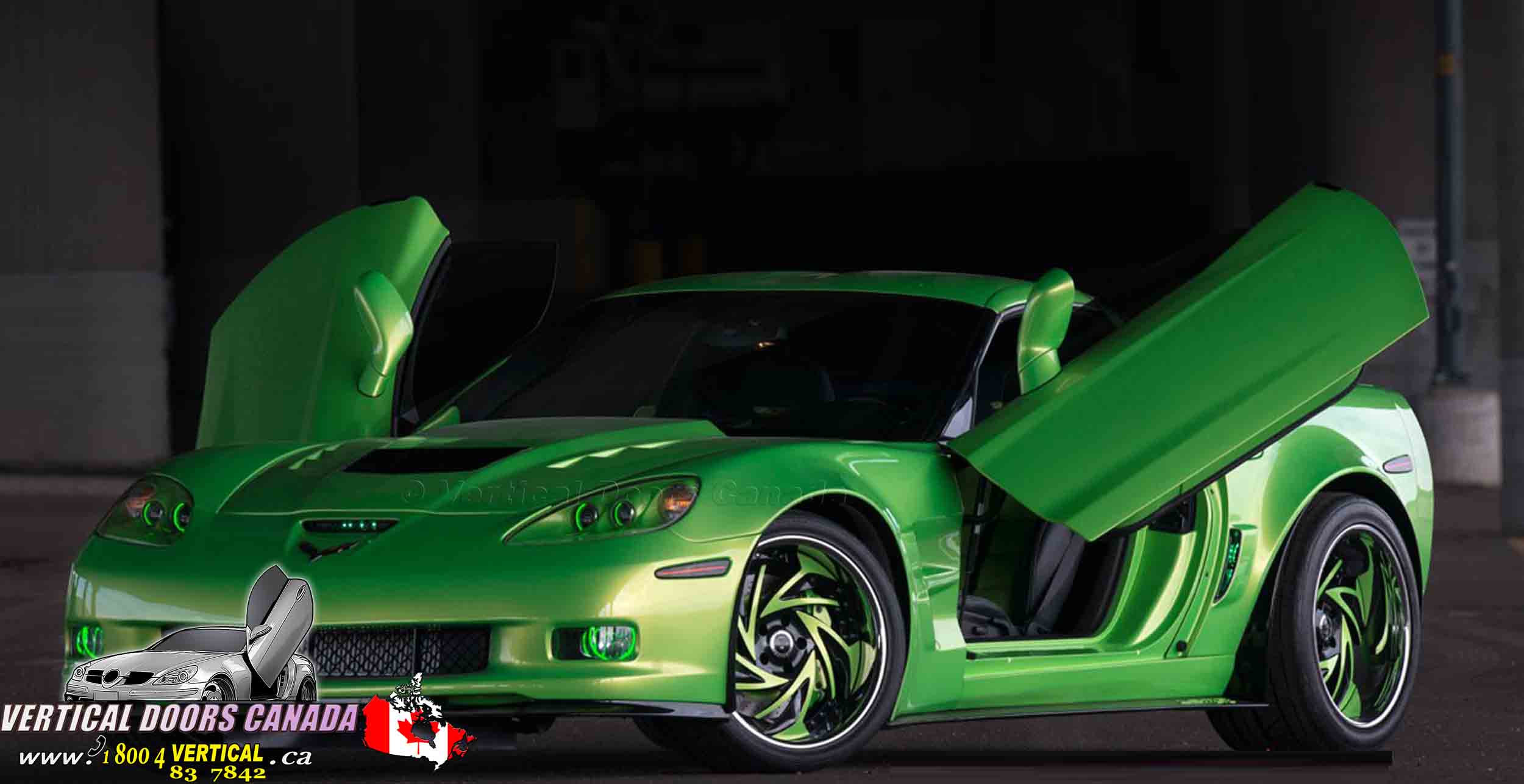 Chevrolet Corvette C6 2005-2013 ZLR ( Discontinued ) Lambo Vertical Doors Kit - VDCCHEVYCORZLRC60513