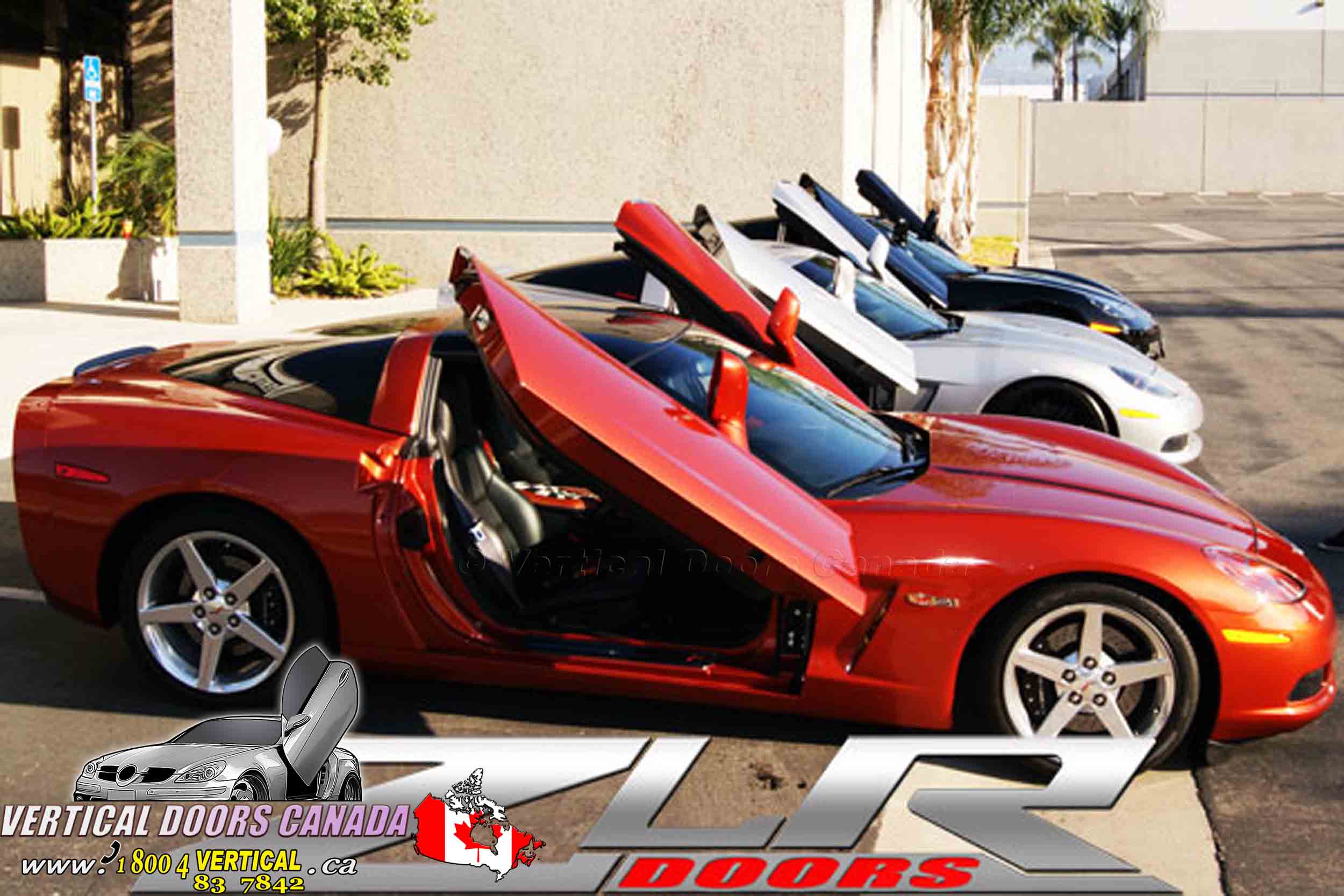 Chevrolet Corvette C6 2005-2013 ZLR ( Discontinued ) Lambo Vertical Doors Kit - VDCCHEVYCORZLRC60513 - Image 6