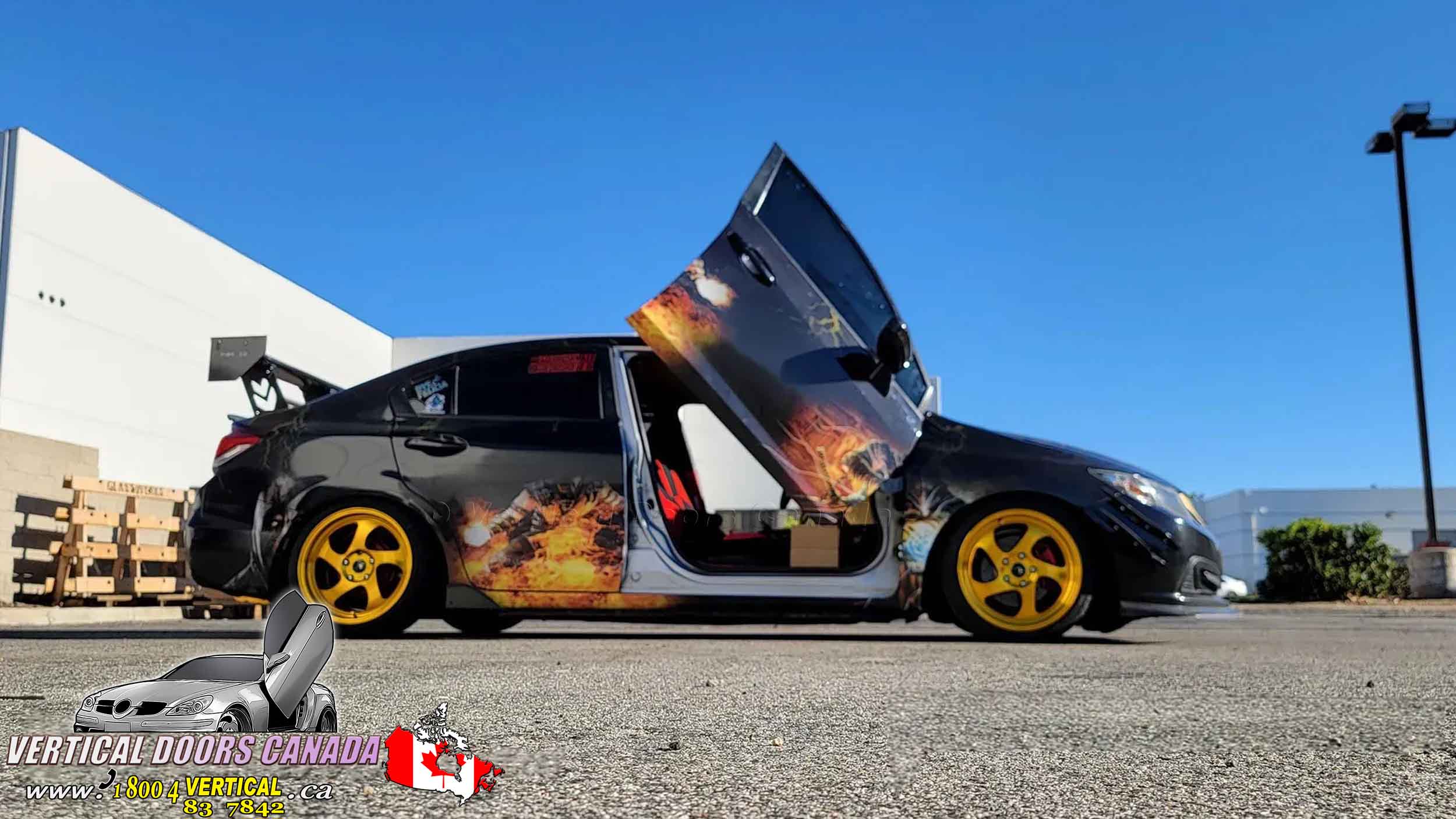 Honda Civic 2012-2015 4DR Lambo Vertical Doors Kit - VDCHC114DR - Image 6