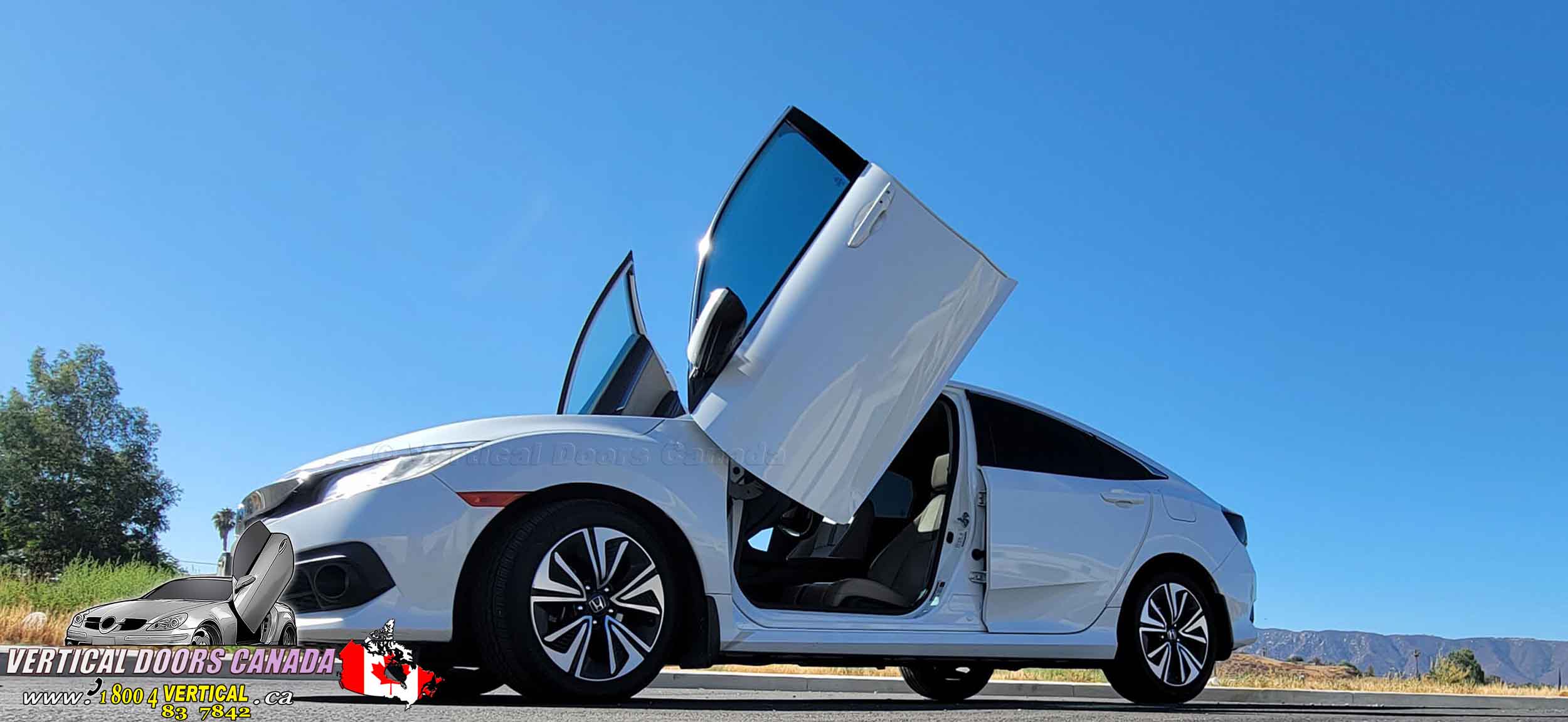 Honda Civic 2016-2021 2DR-4DR Lambo Vertical Doors Kit - VDCHC164DR