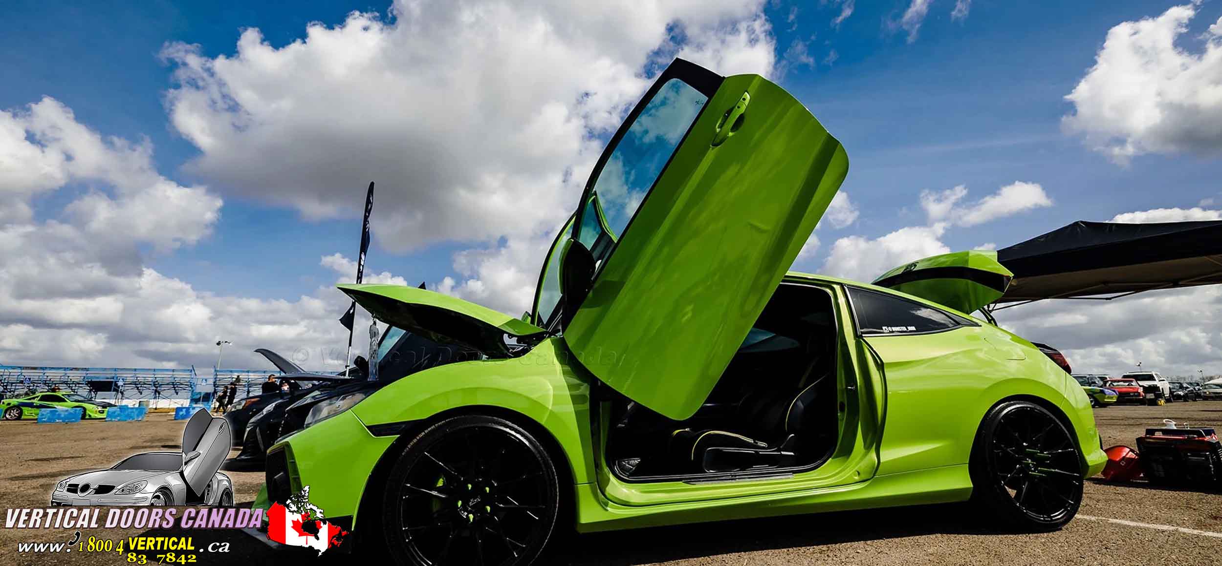 Honda Civic 2016-2021 2DR-4DR Lambo Vertical Doors Kit - VDCHC164DR - Image 3