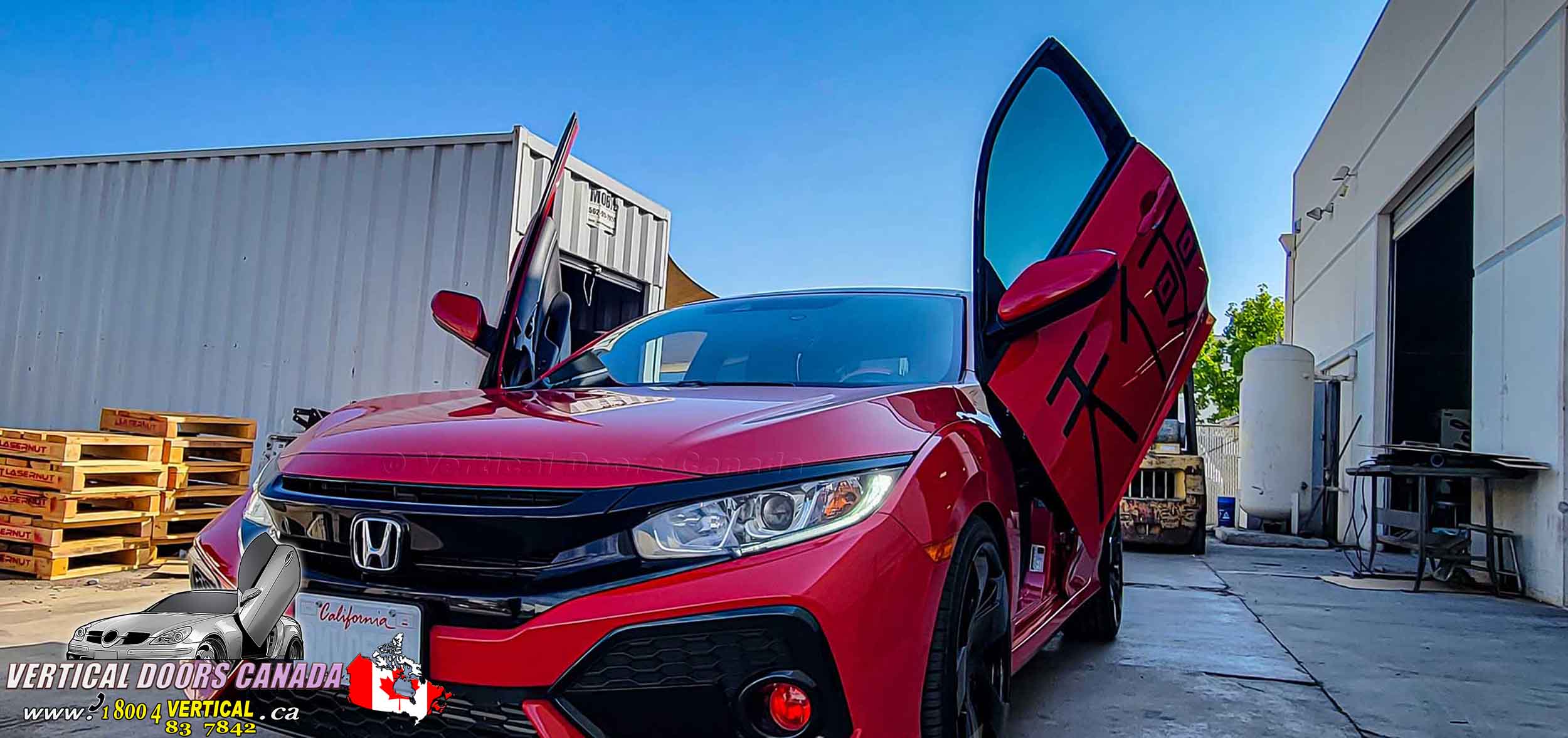 Honda Civic 2016-2021 2DR-4DR Lambo Vertical Doors Kit - VDCHC164DR - Image 10