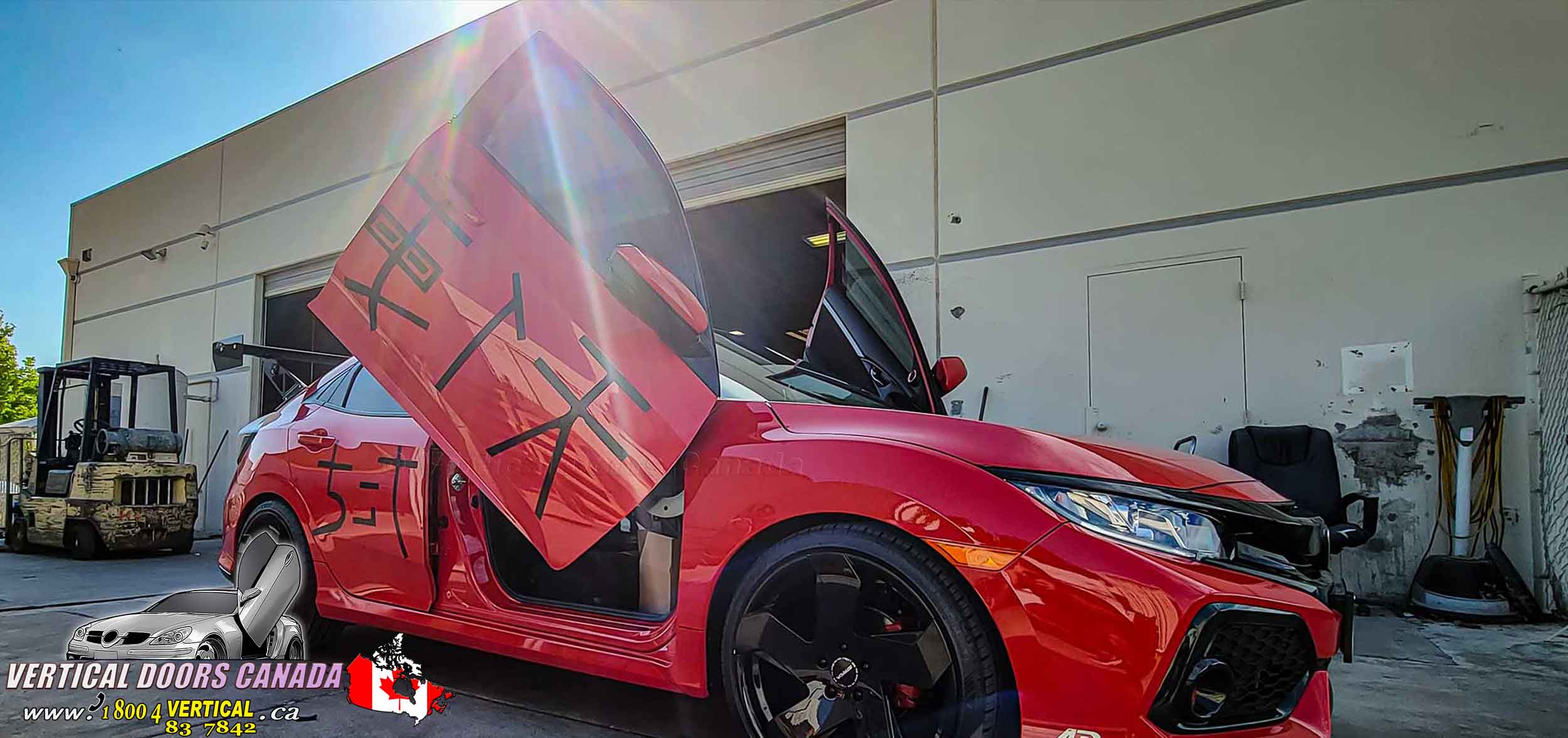 Honda Civic 2016-2021 2DR-4DR Lambo Vertical Doors Kit - VDCHC164DR - Image 4