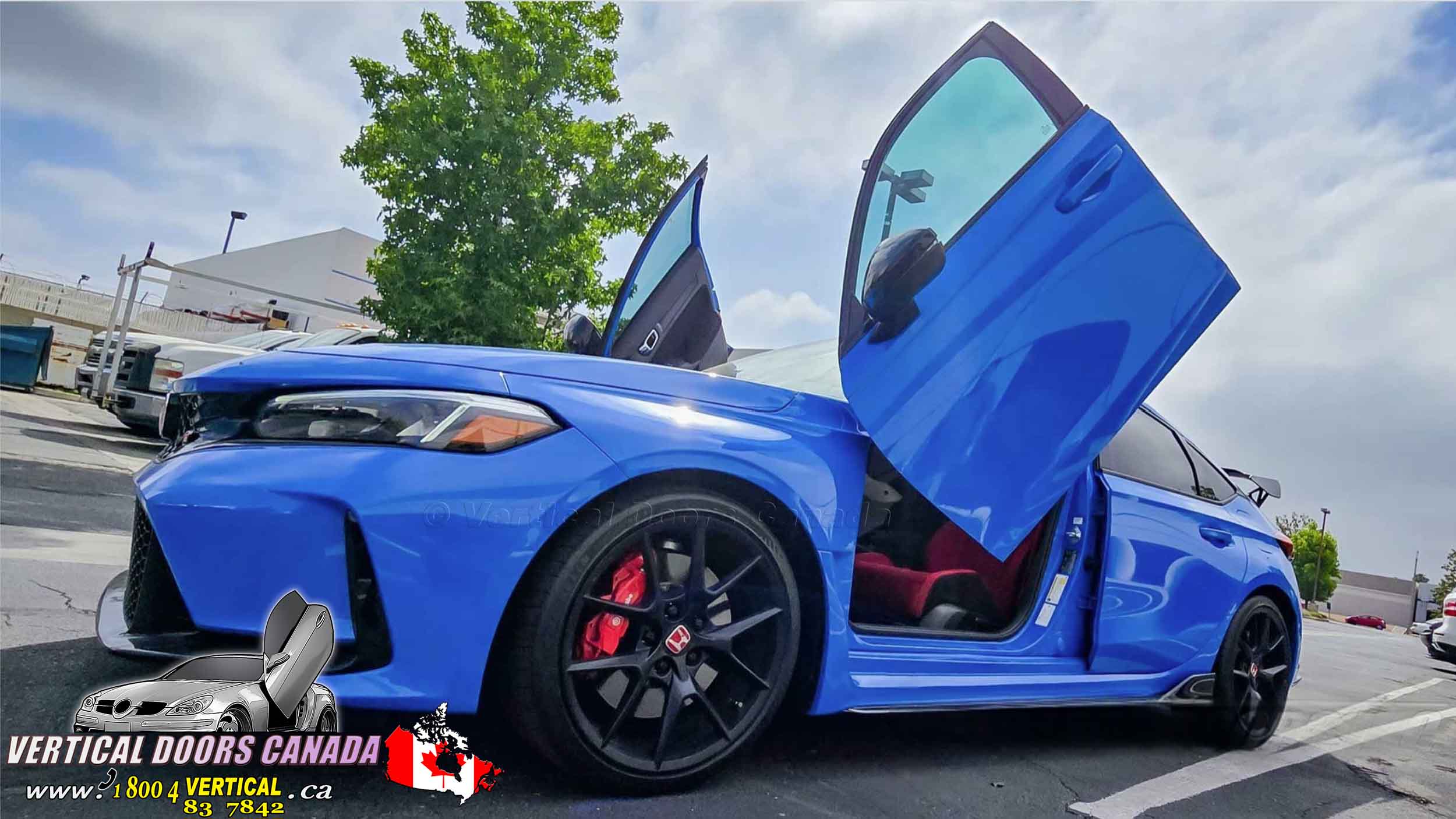 Honda Civic 2022-2024 4DR Lambo Vertical Doors Kit (including the Type R) - VDCHC224DRR