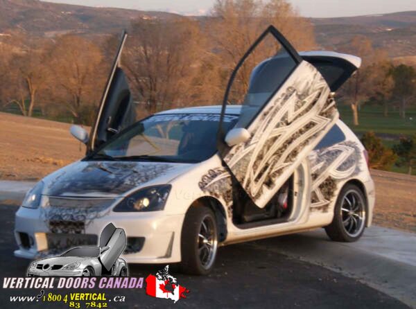 Honda Civic 2002-2005 Si Hatch Back Lambo Vertical Doors Kit - Image 2