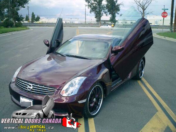 Infiniti G35 Coupe 2003-2007 2DR Lambo Vertical Doors Kit - Image 47