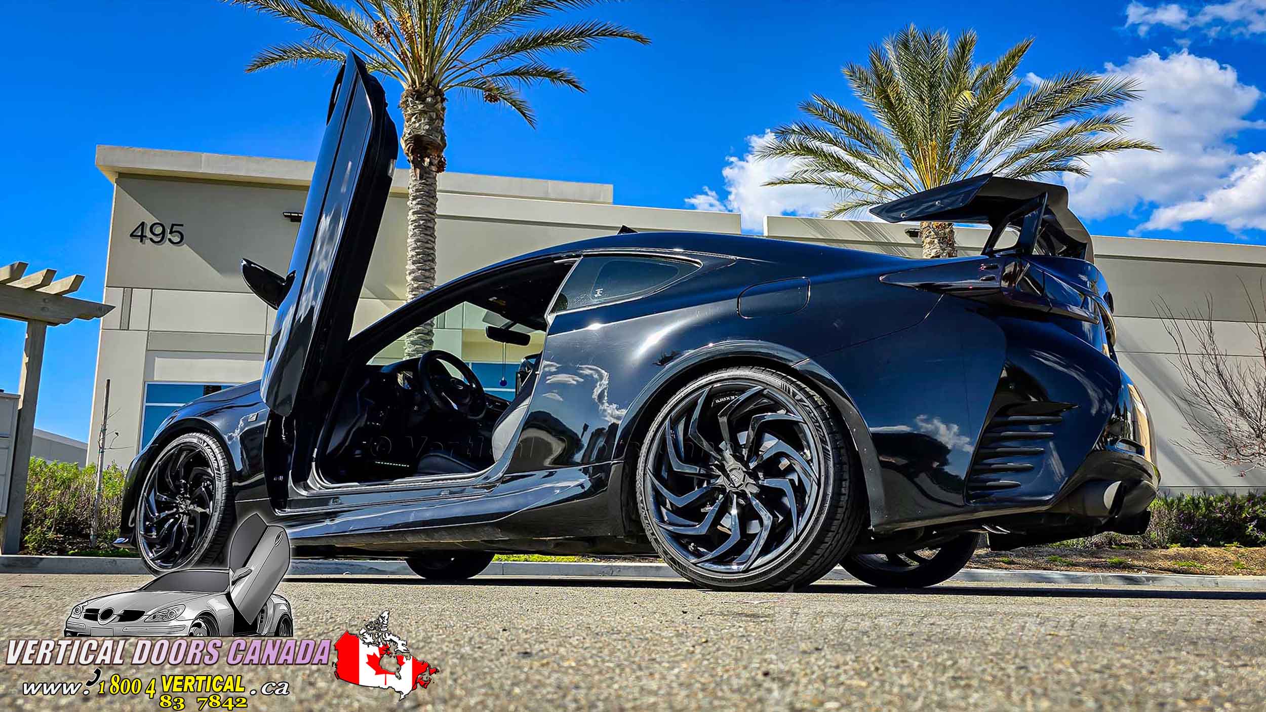 Lexus RC 2015-2024 ( Not for RC-F 5.0L V8 ) Lambo Vertical Doors Kit - VDCLEXRC15 - Image 2