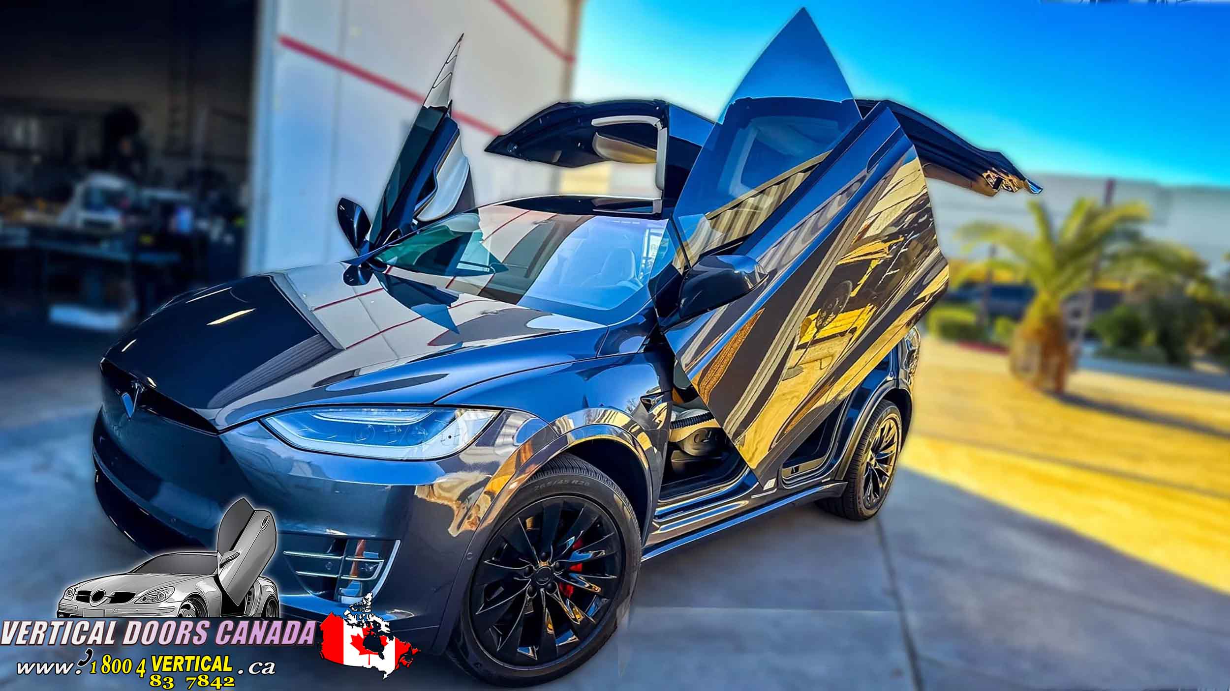 Tesla Model X 2016-2026 Lambo Vertical Doors Kit - VDCTESX16 - Image 6